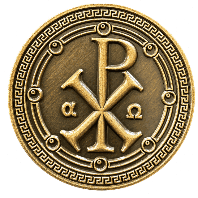 Front of the ViewHaven bronze coin